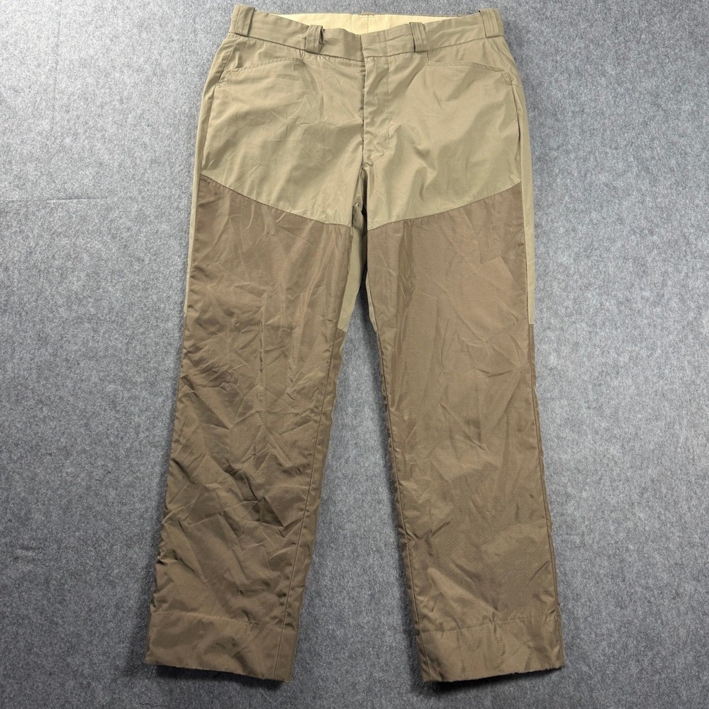 Vintage 70s Browning Hunting Mens Pants 37x30 Tan Sportsman Outdoor Made in USA